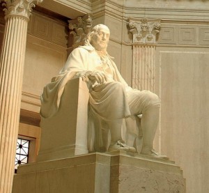 Meet Ben Franklin: Visit the 20-foot high marble statue of the legend.